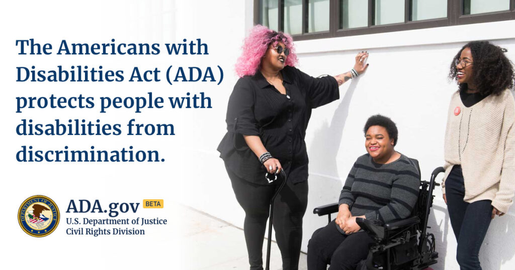 ADA informational poster