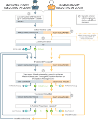 a graph showing the employee injury claim vs the inmate injury claim